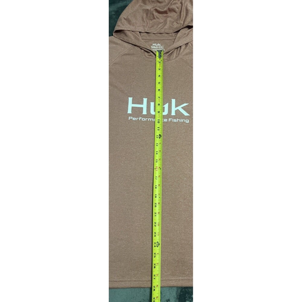 2XL Huk Fishing Men Pursuit Long Sleeve Kelp Wash Heather - Picture 5 of 7